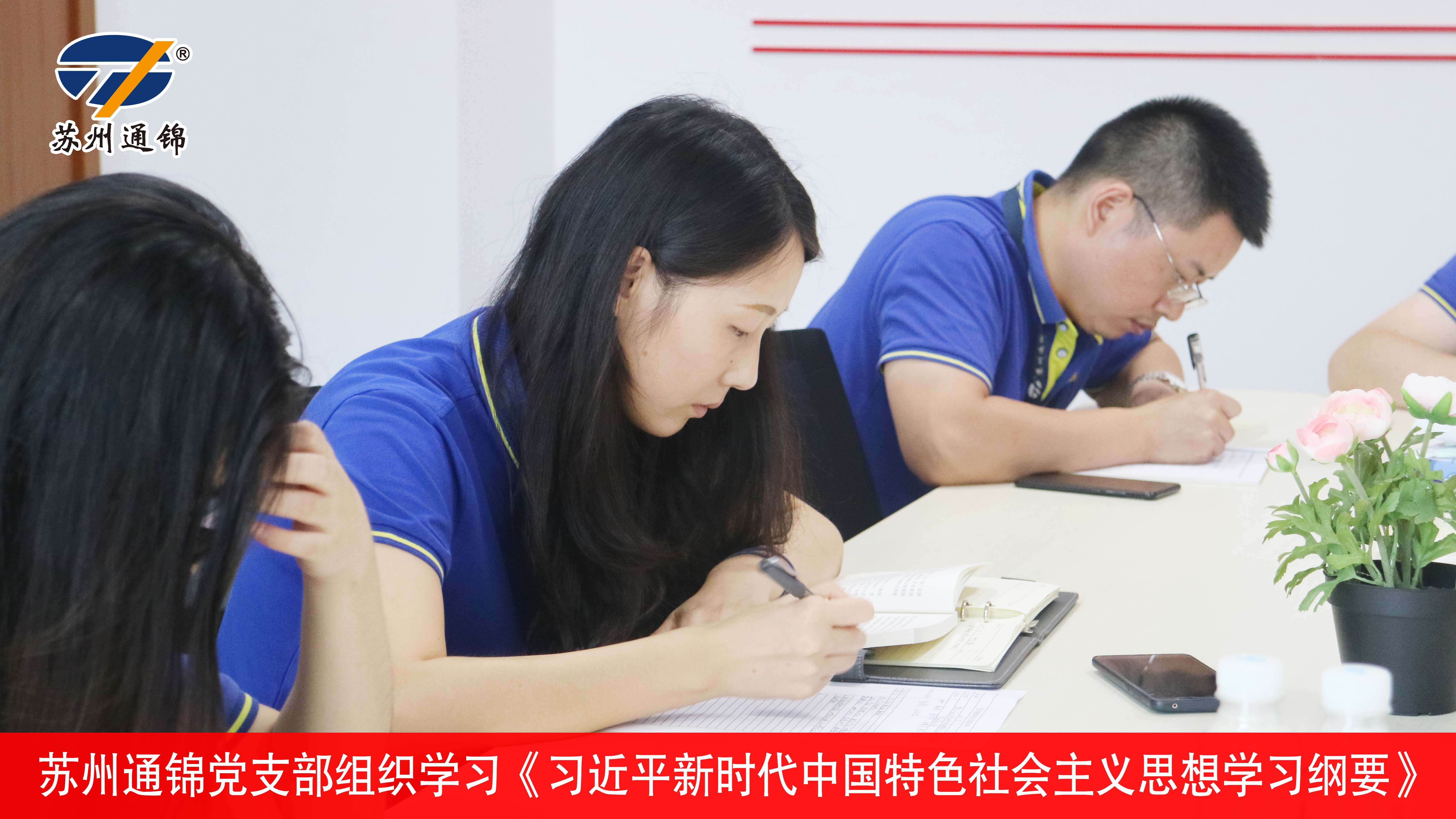 通錦黨支部組織學習《習近平新時代中國特色社會主義思想學習綱要》